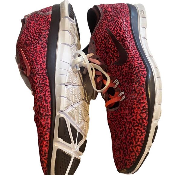 Nike Womens Free 5.0 Running Shoes•Pink •Black•Low Top•Ombre Laces •Size 9.5 - Picture 3 of 16